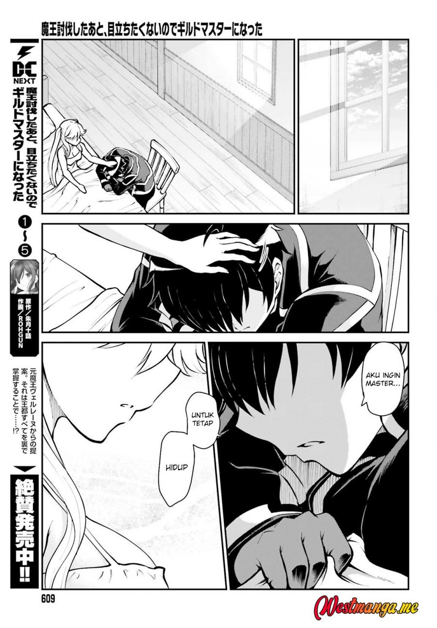 Maou Toubatsu Shita Ato, Medachitakunai node Guild Master ni Natta Chapter 34 Bahasa Indonesia