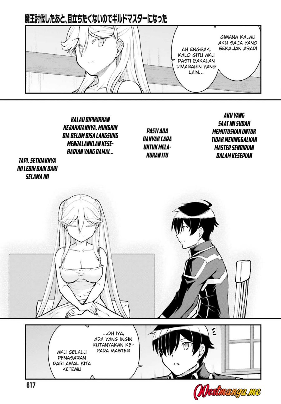 Maou Toubatsu Shita Ato, Medachitakunai node Guild Master ni Natta Chapter 34 Bahasa Indonesia