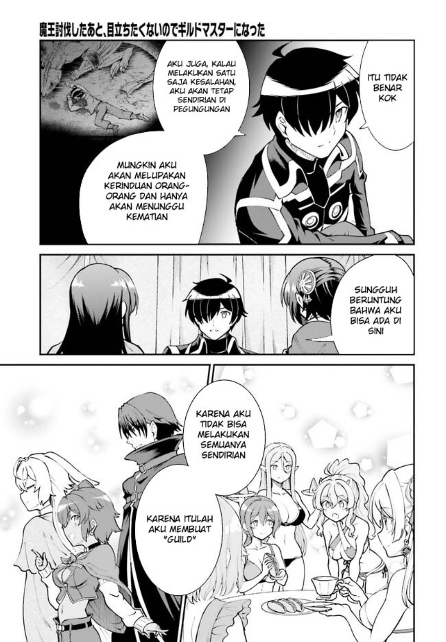 Maou Toubatsu Shita Ato, Medachitakunai node Guild Master ni Natta Chapter 46 Bahasa Indonesia