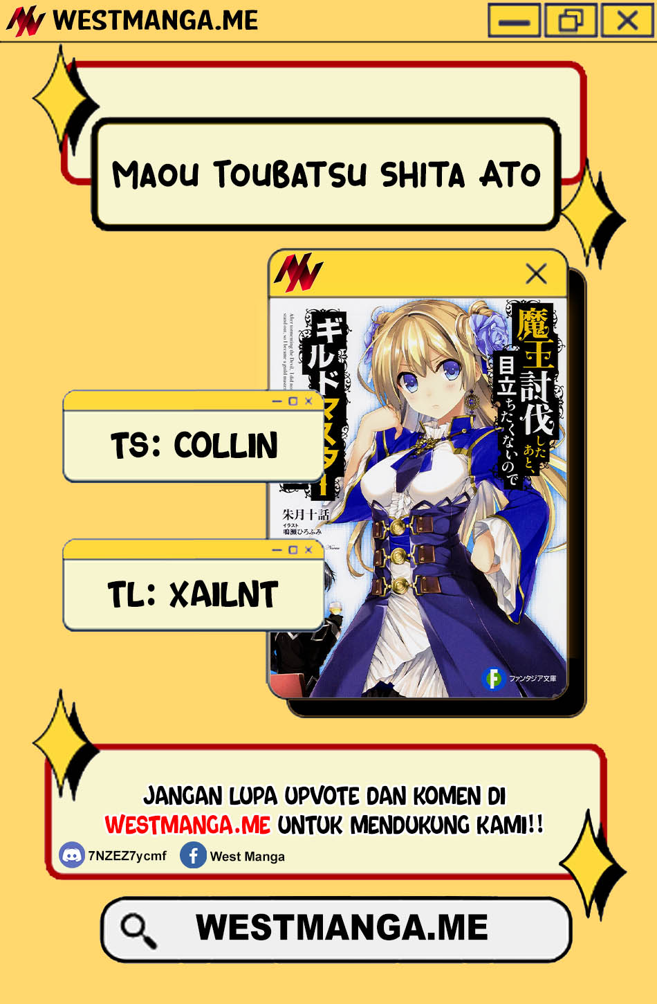 Maou Toubatsu Shita Ato, Medachitakunai node Guild Master ni Natta Chapter 55 Bahasa Indonesia
