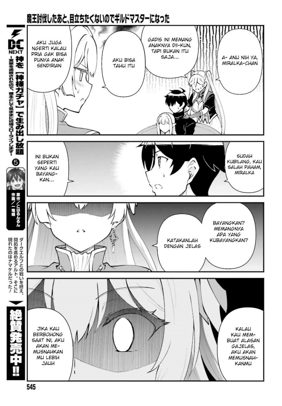 Maou Toubatsu Shita Ato, Medachitakunai node Guild Master ni Natta Chapter 64 Bahasa Indonesia
