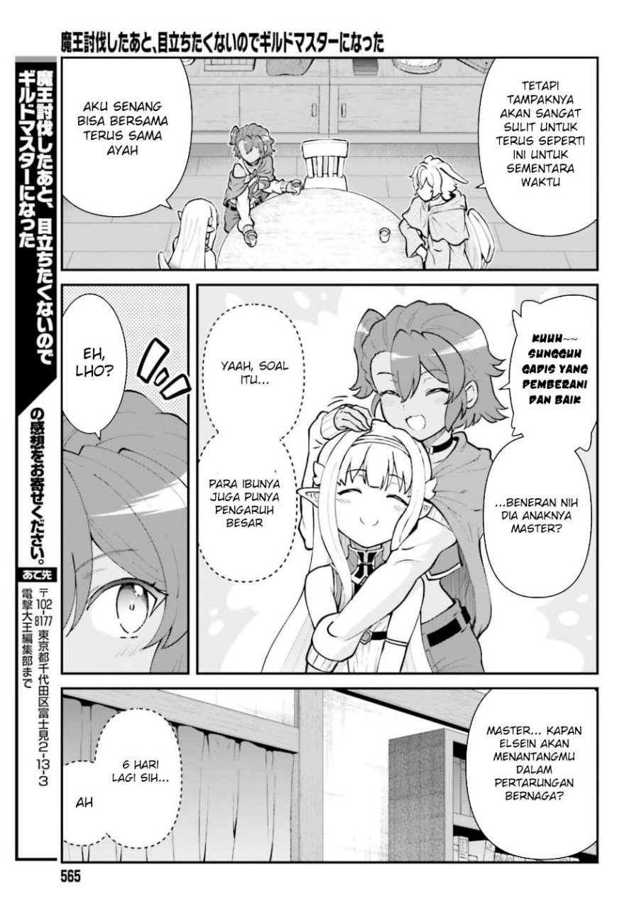 Maou Toubatsu Shita Ato, Medachitakunai node Guild Master ni Natta Chapter 64 Bahasa Indonesia