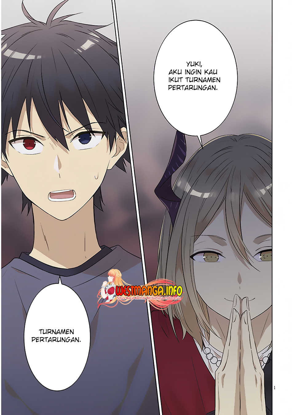 Maou ni Natte node – Dungeon Tsukutte Jingai Musume to Honobono suru Chapter 57.1 Bahasa Indonesia