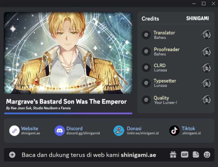 Margrave’s Bastard Son was The Emperor Chapter 51 Bahasa Indonesia