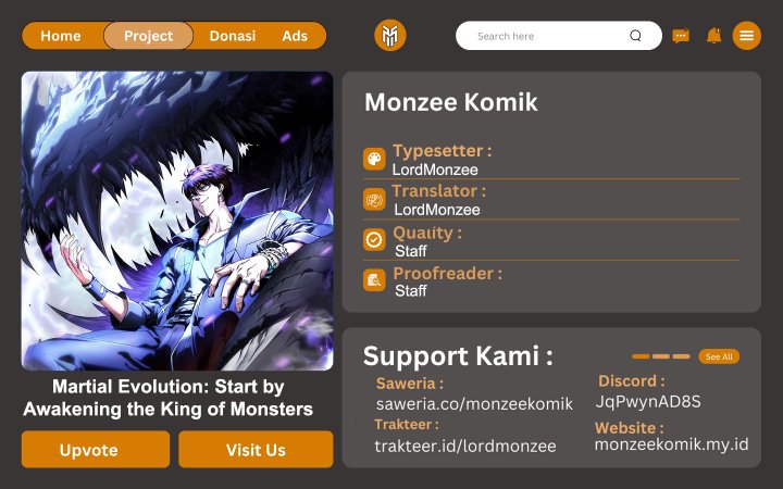 Martial Evolution: Start by Awakening the King of Monsters Chapter 03 Bahasa Indonesia