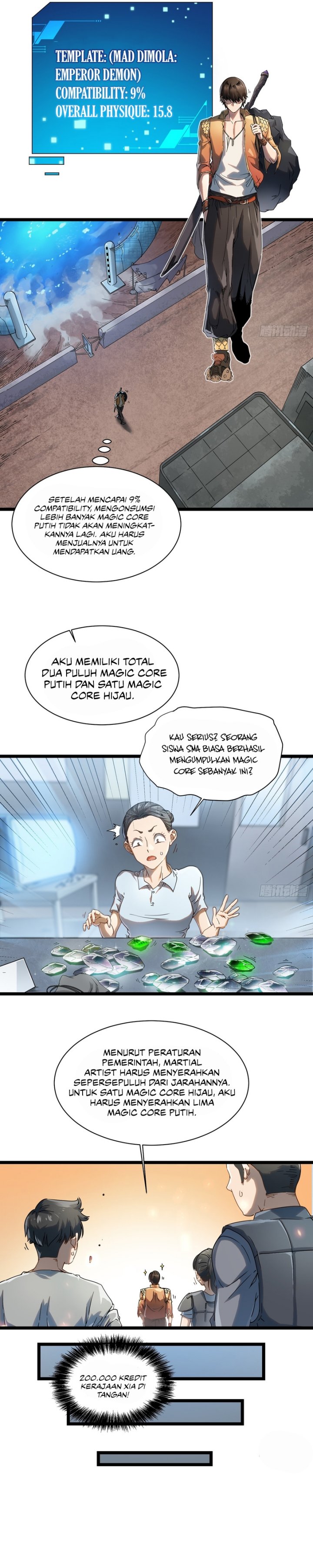 Martial Evolution: Start by Awakening the King of Monsters Chapter 03 Bahasa Indonesia