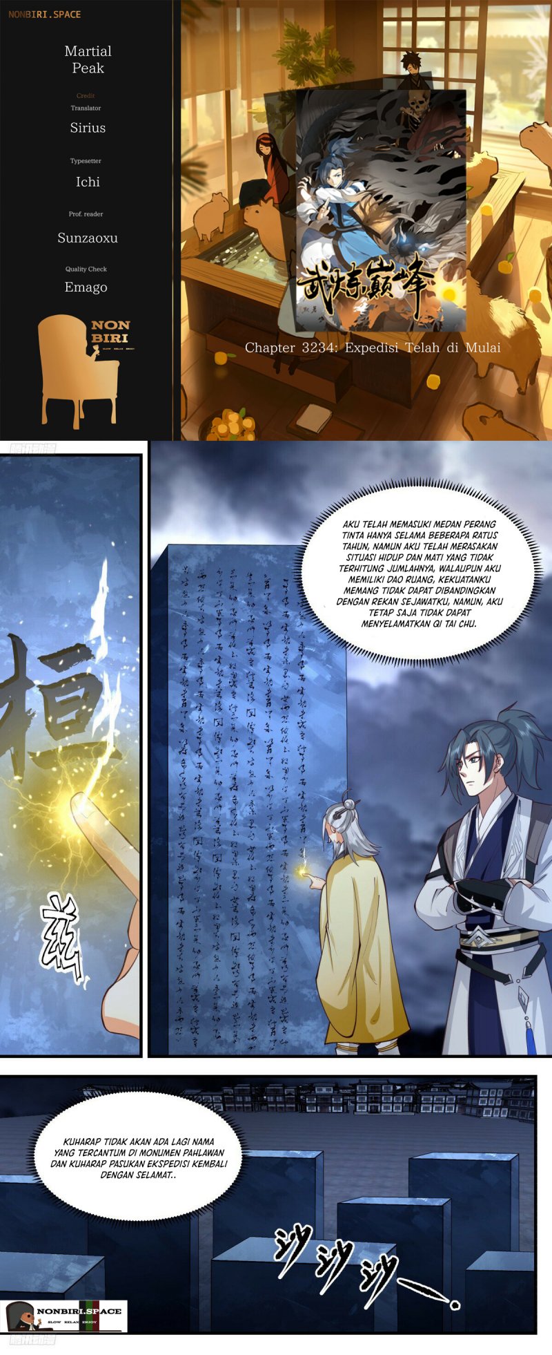 Martial Peak Chapter 3234 Bahasa Indonesia