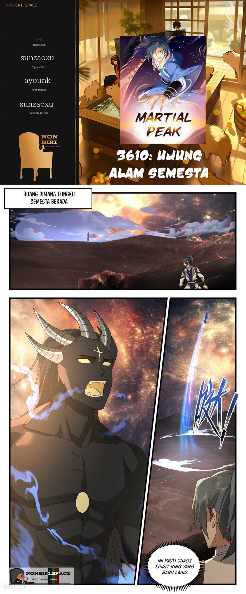 Martial Peak Chapter 3610 Bahasa Indonesia