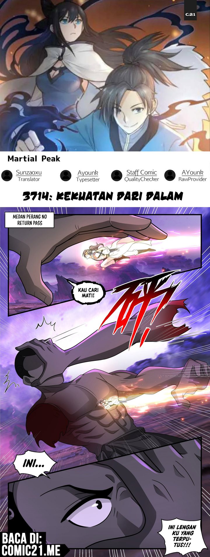 Martial Peak chapter 3714