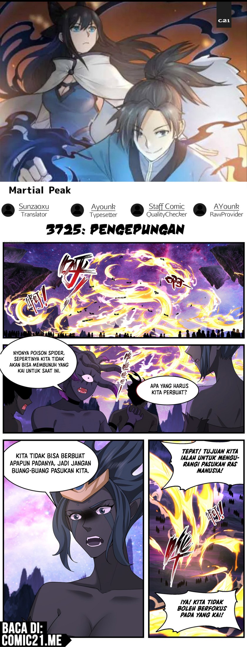 Martial Peak Chapter 3725 Bahasa Indonesia