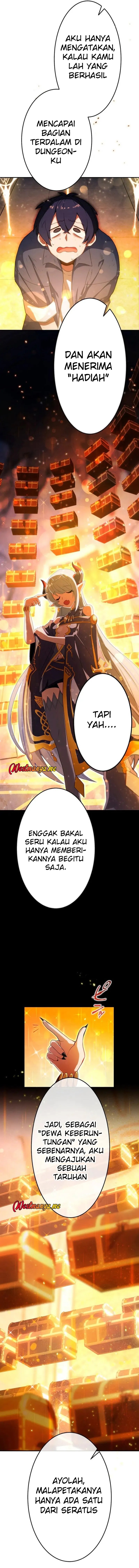 Maxed-Out Luck Overpower — The Unluckiest Adventurer Becomes the Strongest Through Reversed Stats! Chapter 01 Bahasa Indonesia