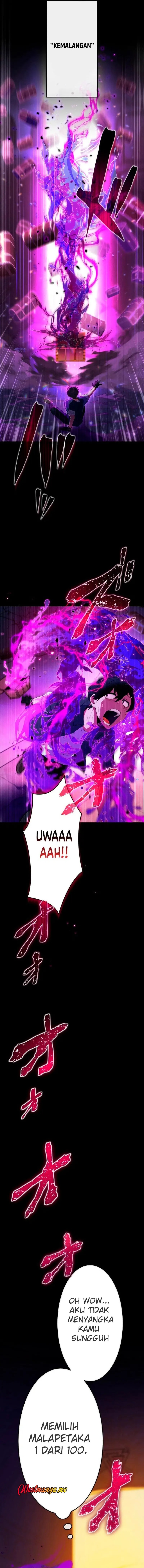 Maxed-Out Luck Overpower — The Unluckiest Adventurer Becomes the Strongest Through Reversed Stats! Chapter 01 Bahasa Indonesia