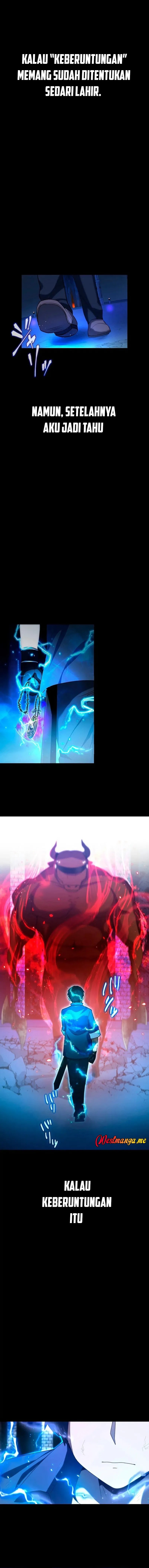 Maxed-Out Luck Overpower — The Unluckiest Adventurer Becomes the Strongest Through Reversed Stats! Chapter 01 Bahasa Indonesia