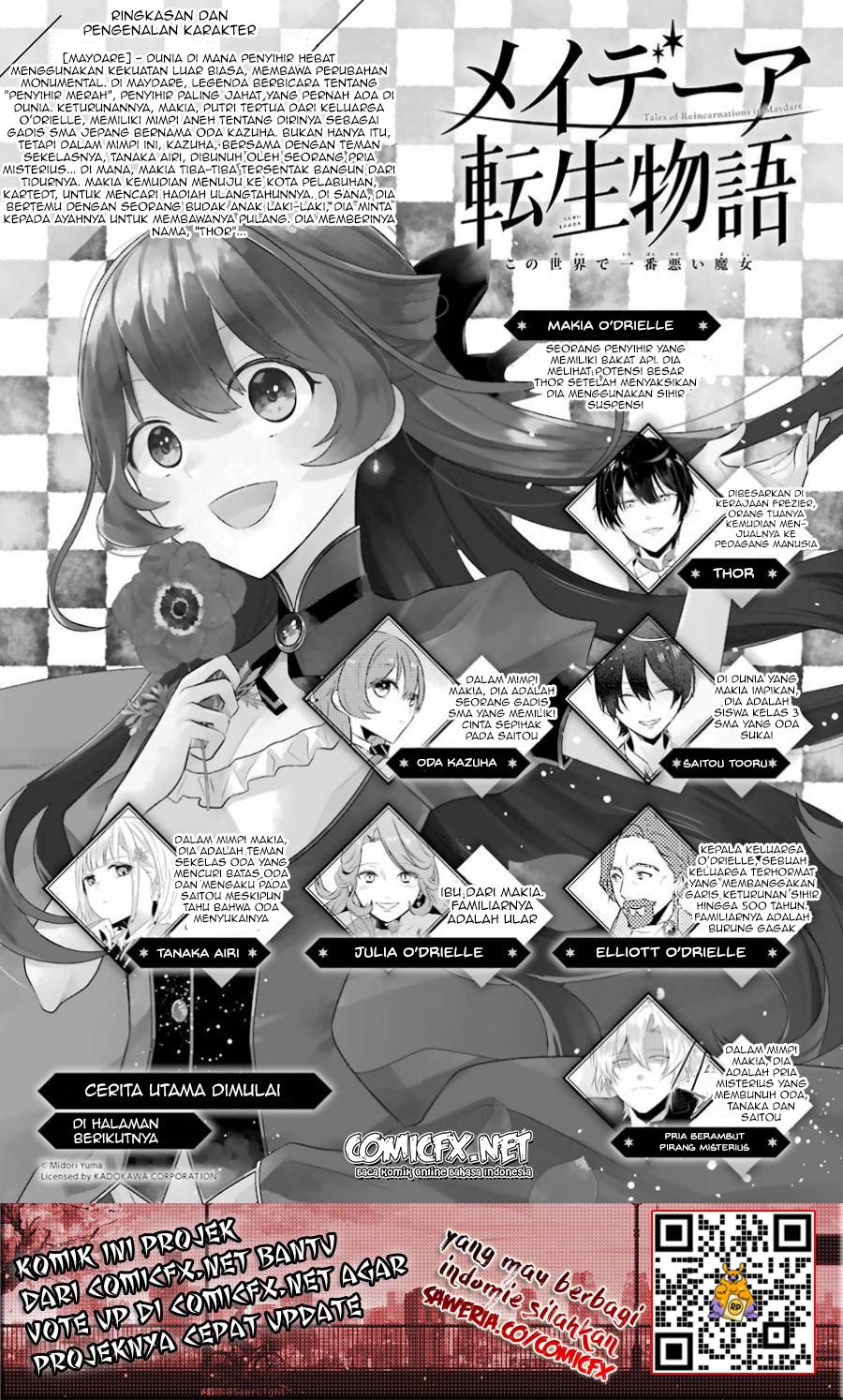 Maydare Tensei Monogatari: Kono Sekai de Ichiban Warui Majo Chapter 02 Bahasa Indonesia