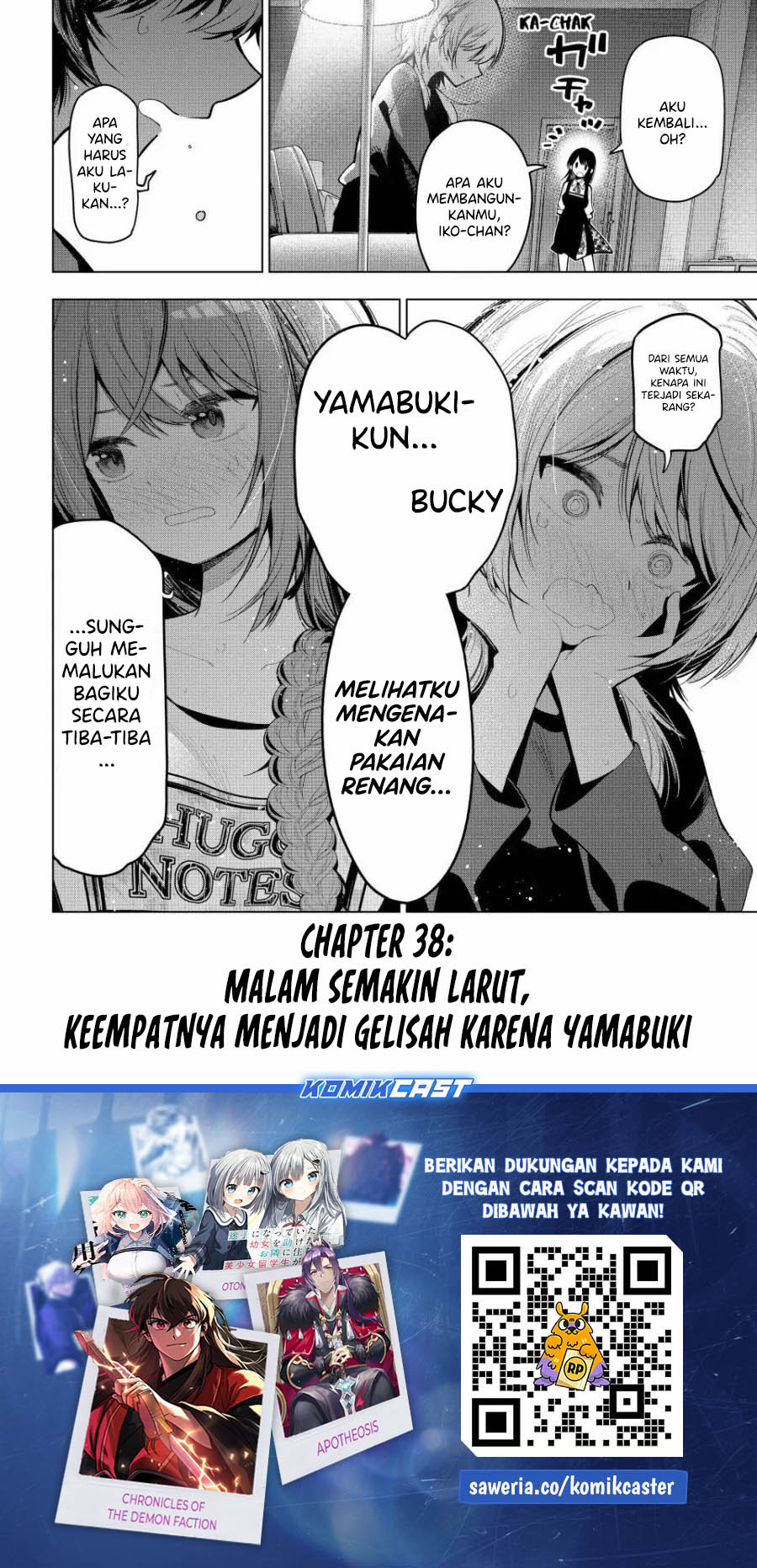 Mayonaka Heart Tune Chapter 38 Bahasa Indonesia