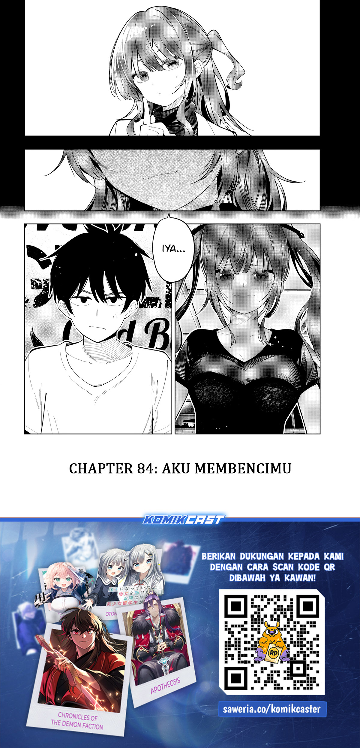 Mayonaka Heart Tune Chapter 84 Bahasa Indonesia