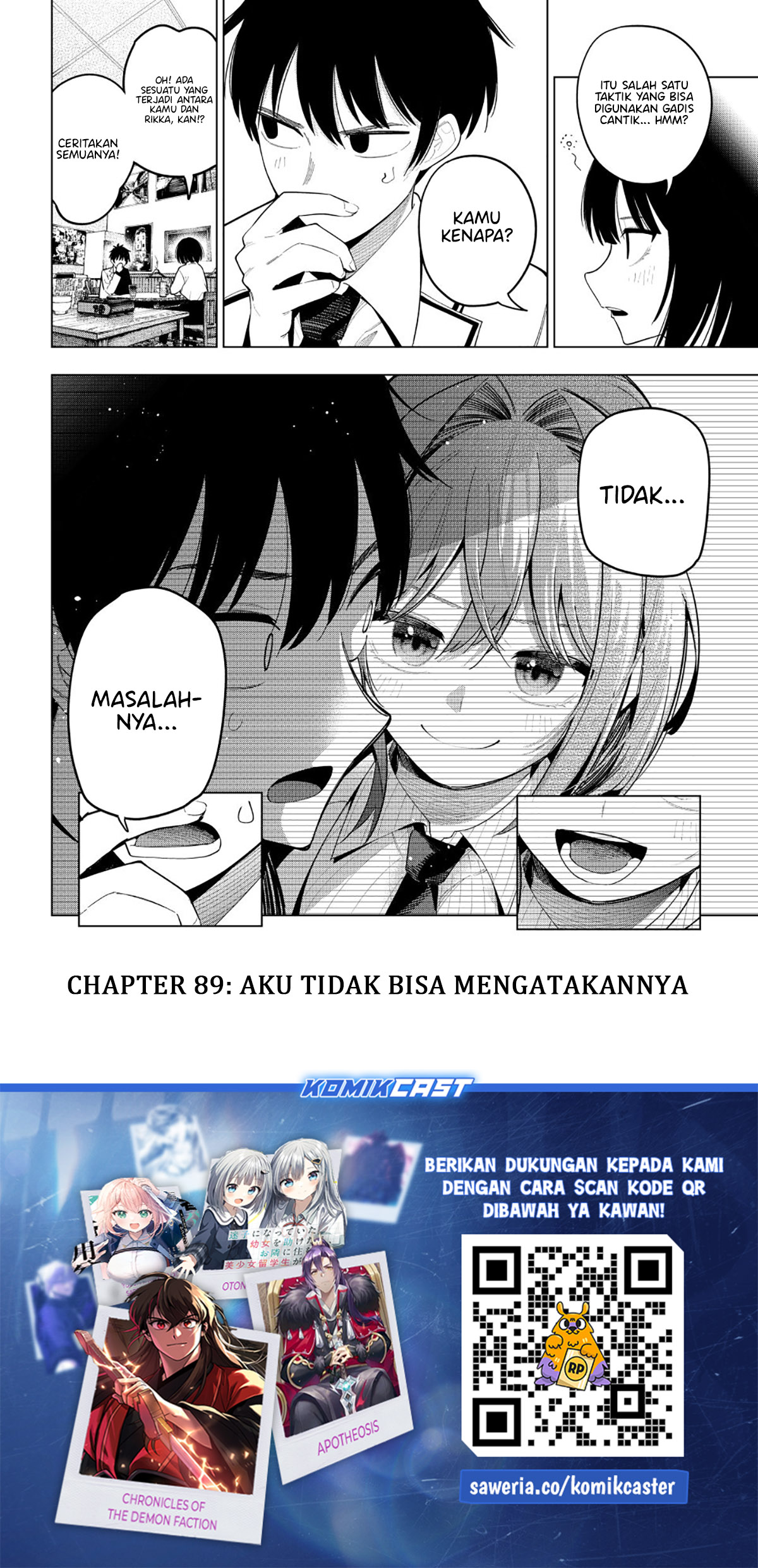 Mayonaka Heart Tune Chapter 89 Bahasa Indonesia
