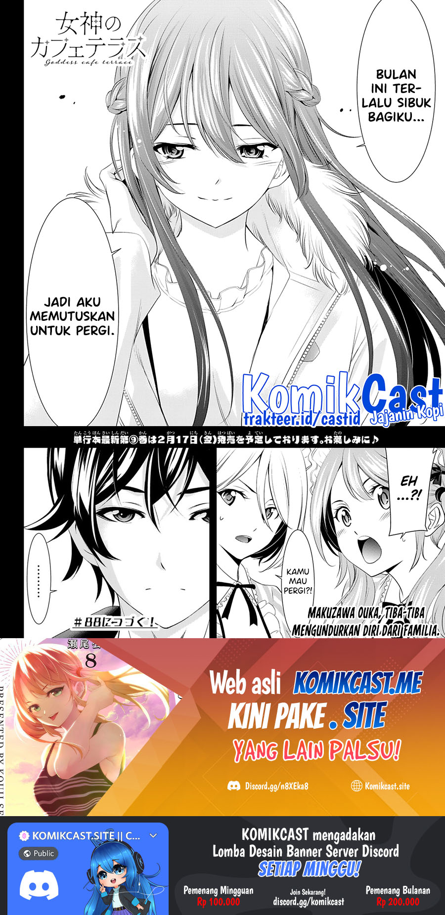 Megami no Kafeterasu (Goddess Café Terrace) Chapter 87 Bahasa Indonesia