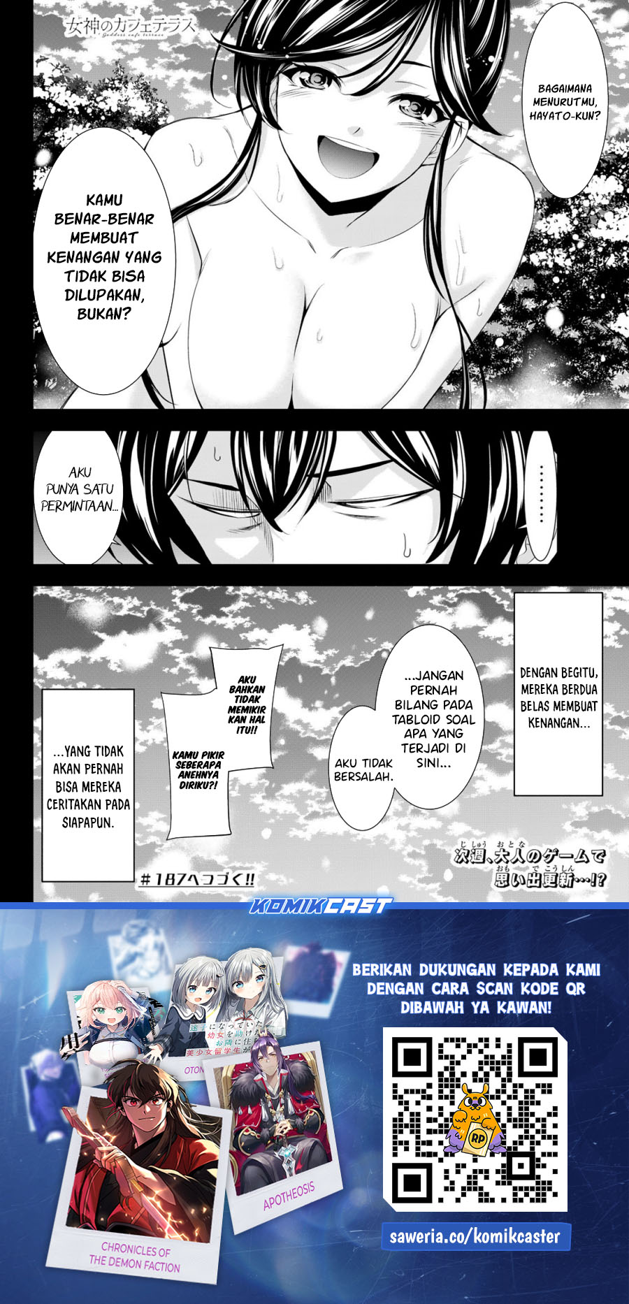 Dilarang COPAS - situs resmi www.mangacanblog.com - Komik megami no kafeterasu goddess cafe terrace 186 - chapter 186 187 Indonesia megami no kafeterasu goddess cafe terrace 186 - chapter 186 Terbaru 17|Baca Manga Komik Indonesia|Mangacan