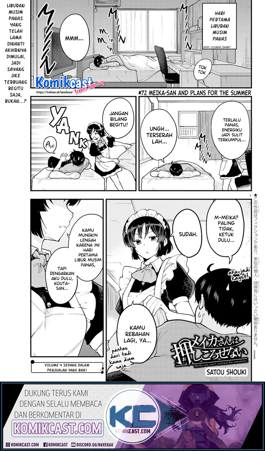 Meika-san Can’t Conceal Her Emotions Chapter 72 Bahasa Indonesia