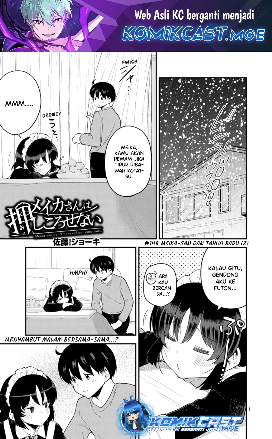 Meika-san Can’t Conceal Her Emotions Chapter 148 Bahasa Indonesia