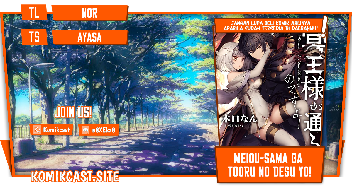 Meiou-sama ga Tooru no desu yo! Chapter 09 Bahasa Indonesia