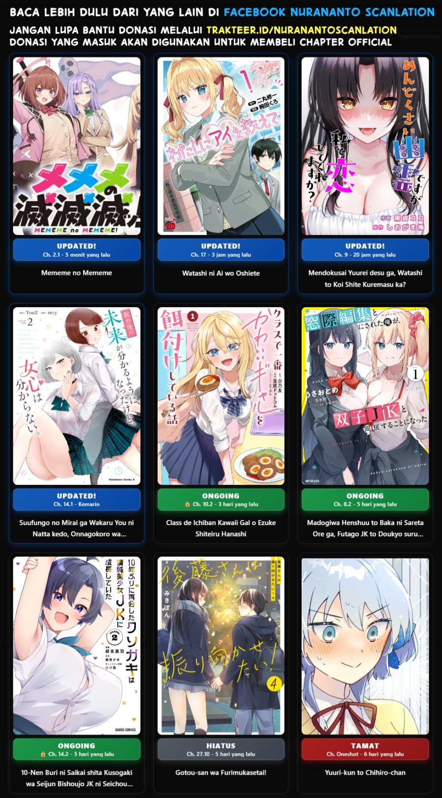 Mememe no Mememe Chapter 02.1 Bahasa Indonesia