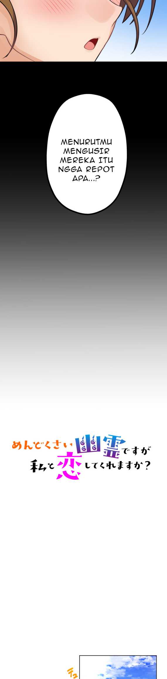 Mendokusai yūrei desu ga, watashi to koi shite kuremasu ka? Chapter 02 Bahasa Indonesia