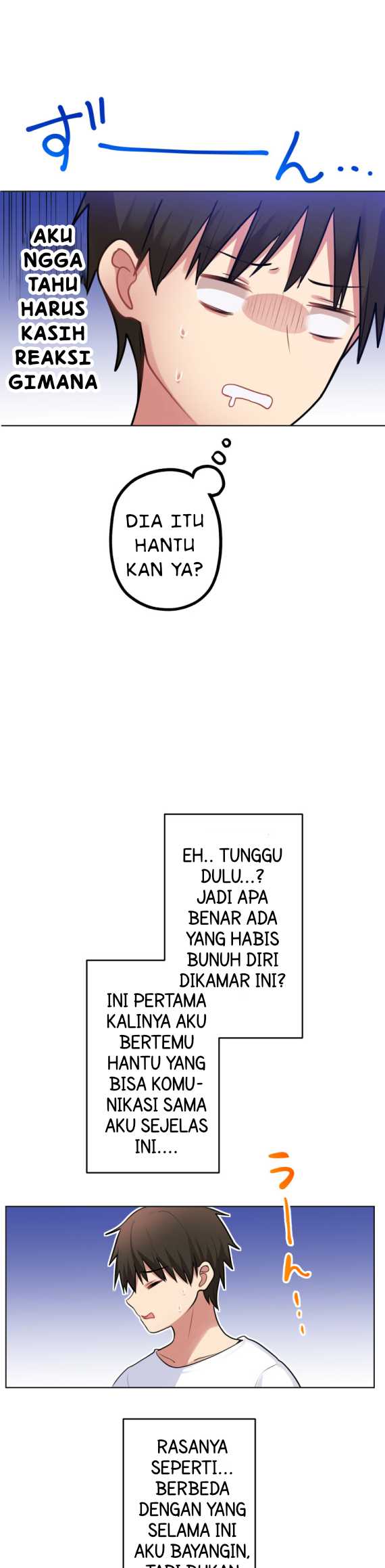 Mendokusai yūrei desu ga, watashi to koi shite kuremasu ka? Chapter 02 Bahasa Indonesia