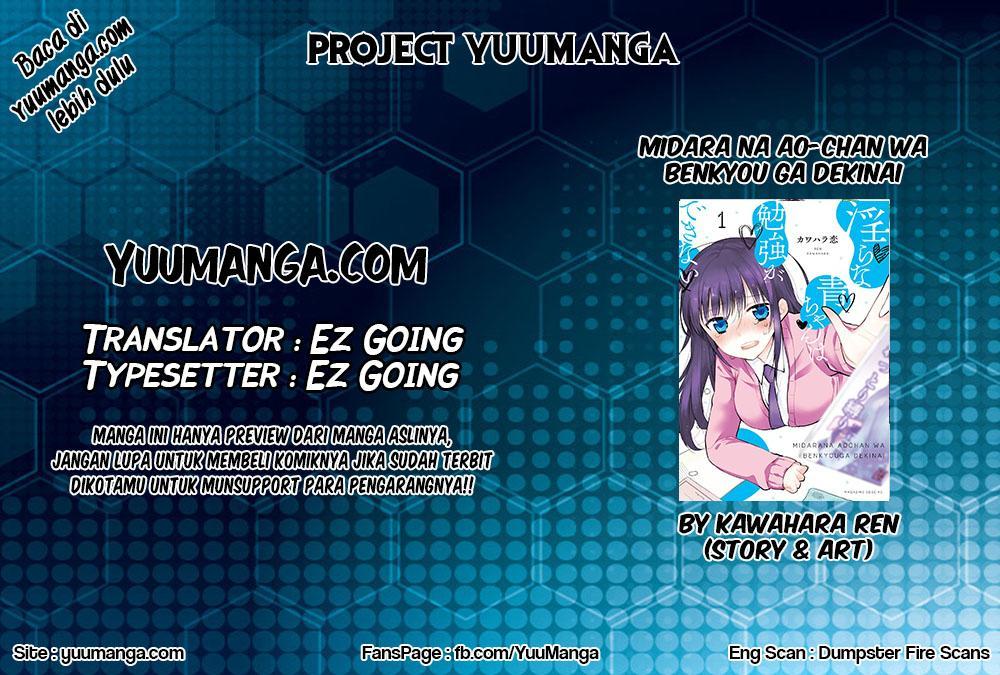 Midara na Ao-chan wa Benkyou ga Dekinai Chapter 04 Bahasa Indonesia