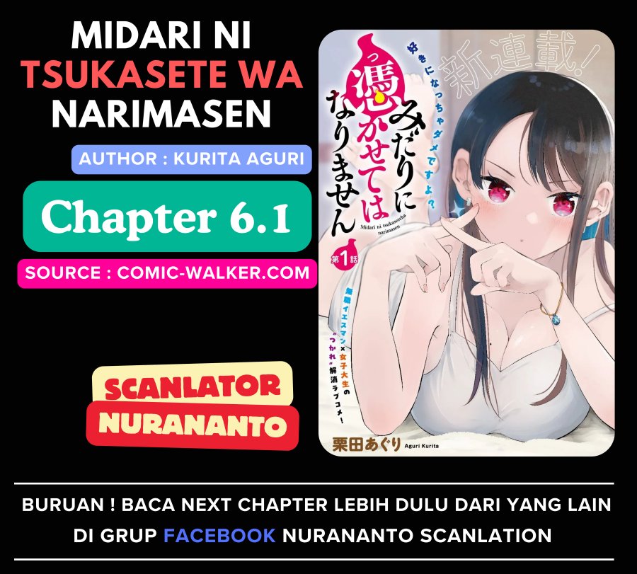 Midari ni Tsukasete wa Narimasen Chapter 06.1 Bahasa Indonesia