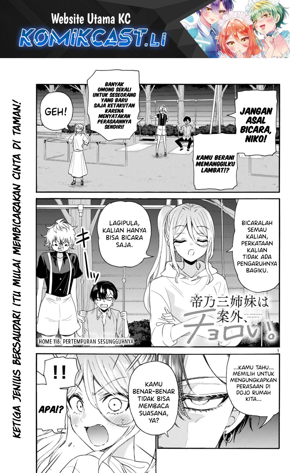 Mikadono Sanshimai wa Angai, Choroi Chapter 118 Bahasa Indonesia