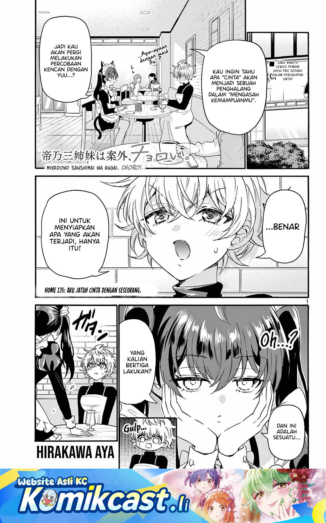 Mikadono Sanshimai wa Angai, Choroi Chapter 135 Bahasa Indonesia