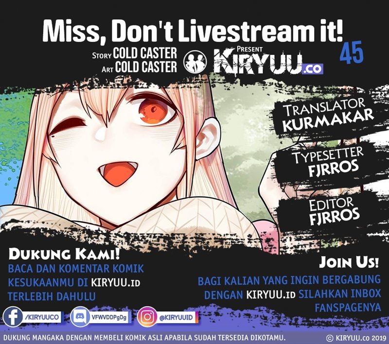 Miss, don’t livestream it! chapter 45