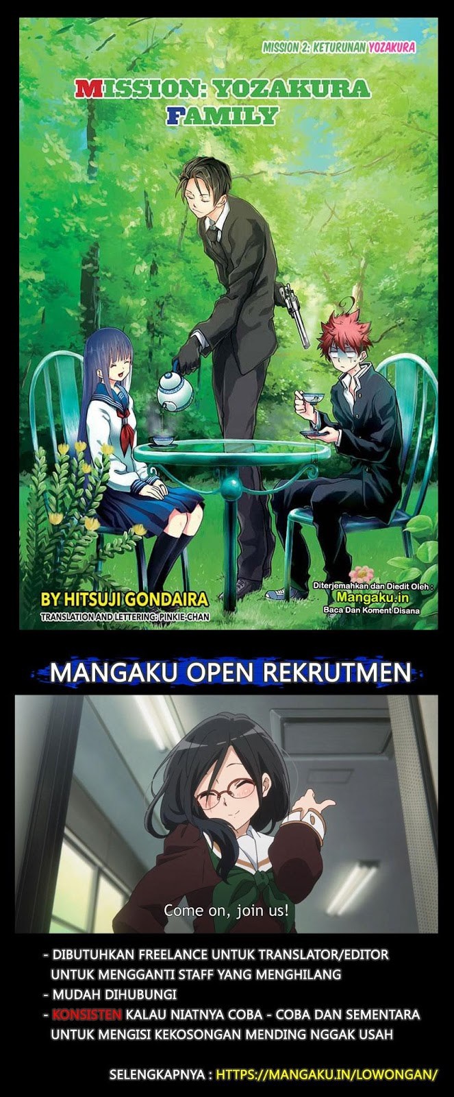Mission: Yozakura Family Chapter 02 Bahasa Indonesia