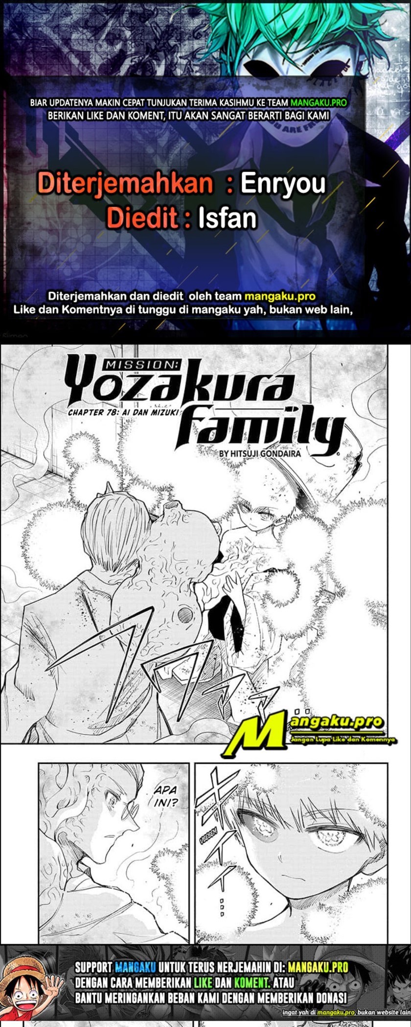 Dilarang COPAS - situs resmi www.mangacanblog.com - Komik mission yozakura family 078 - chapter 78 79 Indonesia mission yozakura family 078 - chapter 78 Terbaru 0|Baca Manga Komik Indonesia|Mangacan