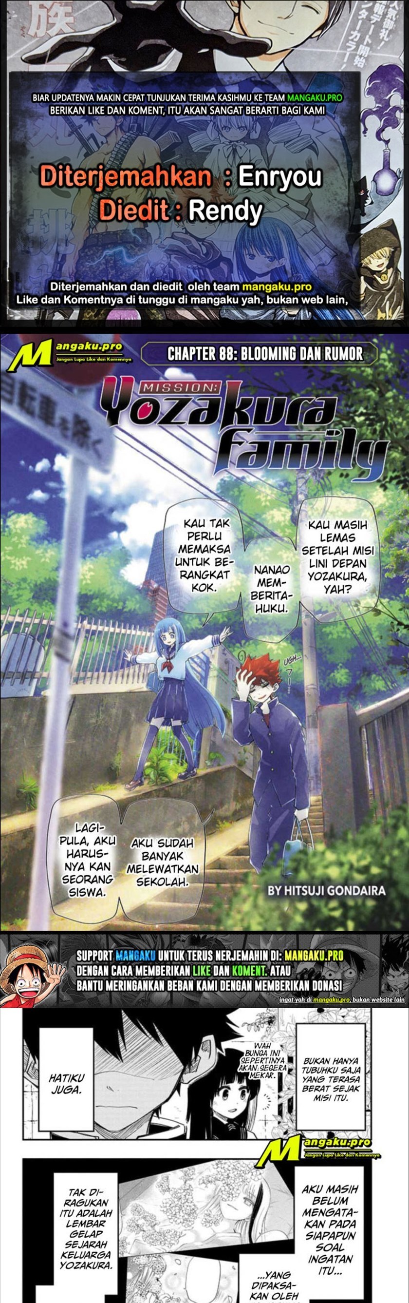 Dilarang COPAS - situs resmi www.mangacanblog.com - Komik mission yozakura family 088 - chapter 88 89 Indonesia mission yozakura family 088 - chapter 88 Terbaru 0|Baca Manga Komik Indonesia|Mangacan