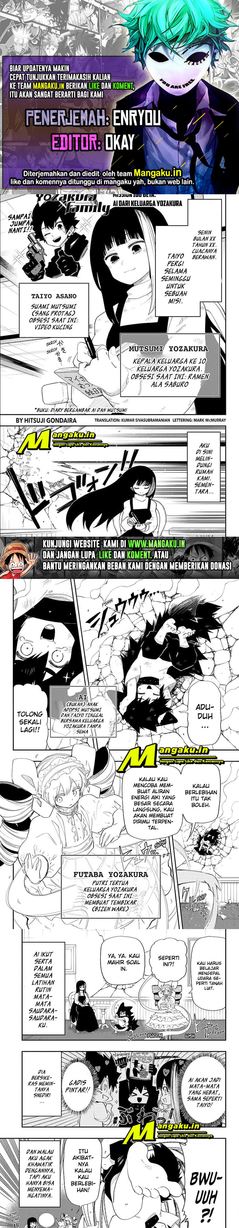 Mission: Yozakura Family chapter 100