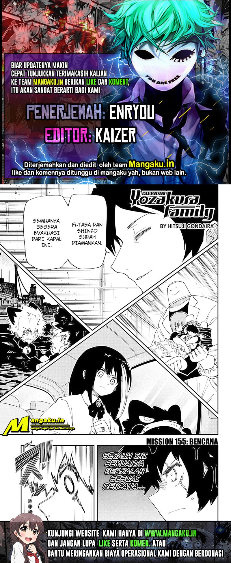 Dilarang COPAS - situs resmi www.mangacanblog.com - Komik mission yozakura family 155 - chapter 155 156 Indonesia mission yozakura family 155 - chapter 155 Terbaru 0|Baca Manga Komik Indonesia|Mangacan