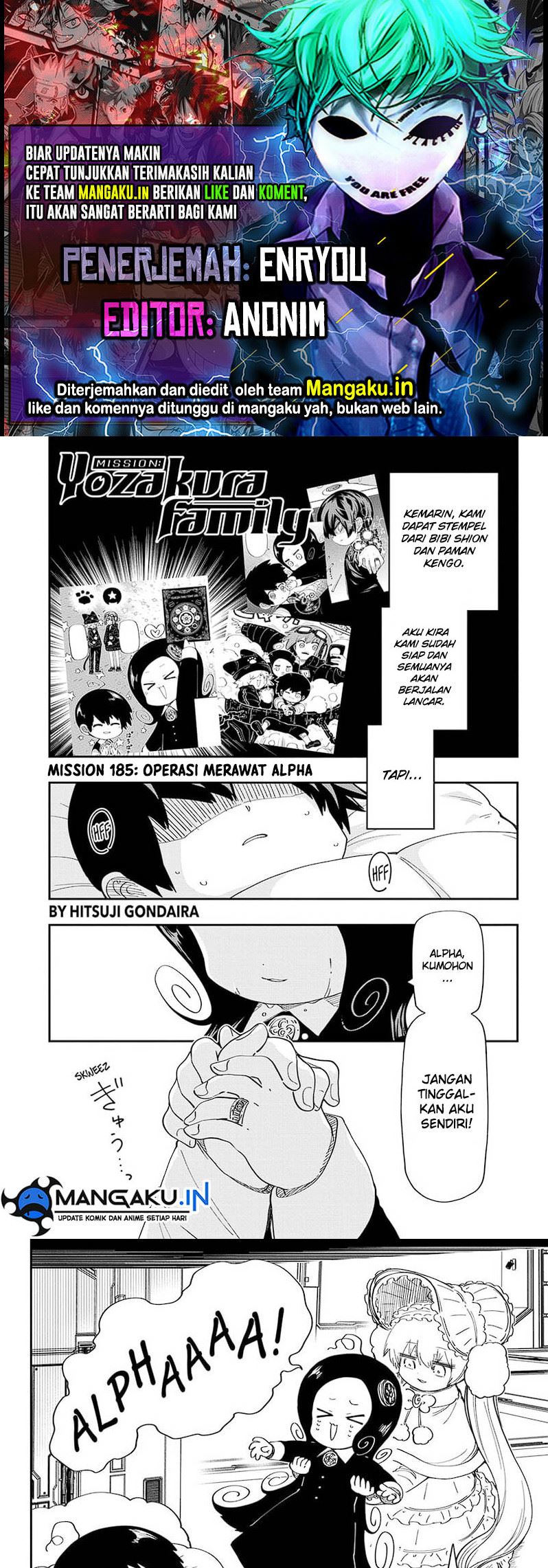 Mission: Yozakura Family chapter 185