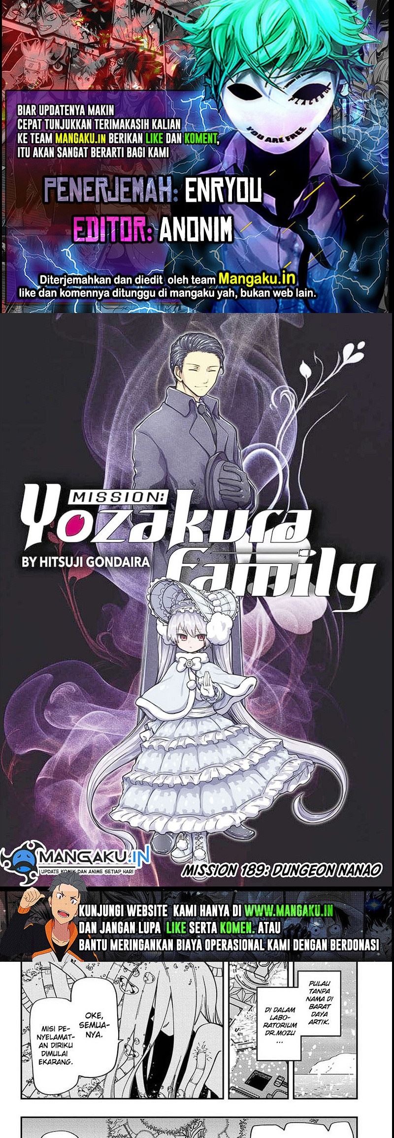 Mission: Yozakura Family chapter 189