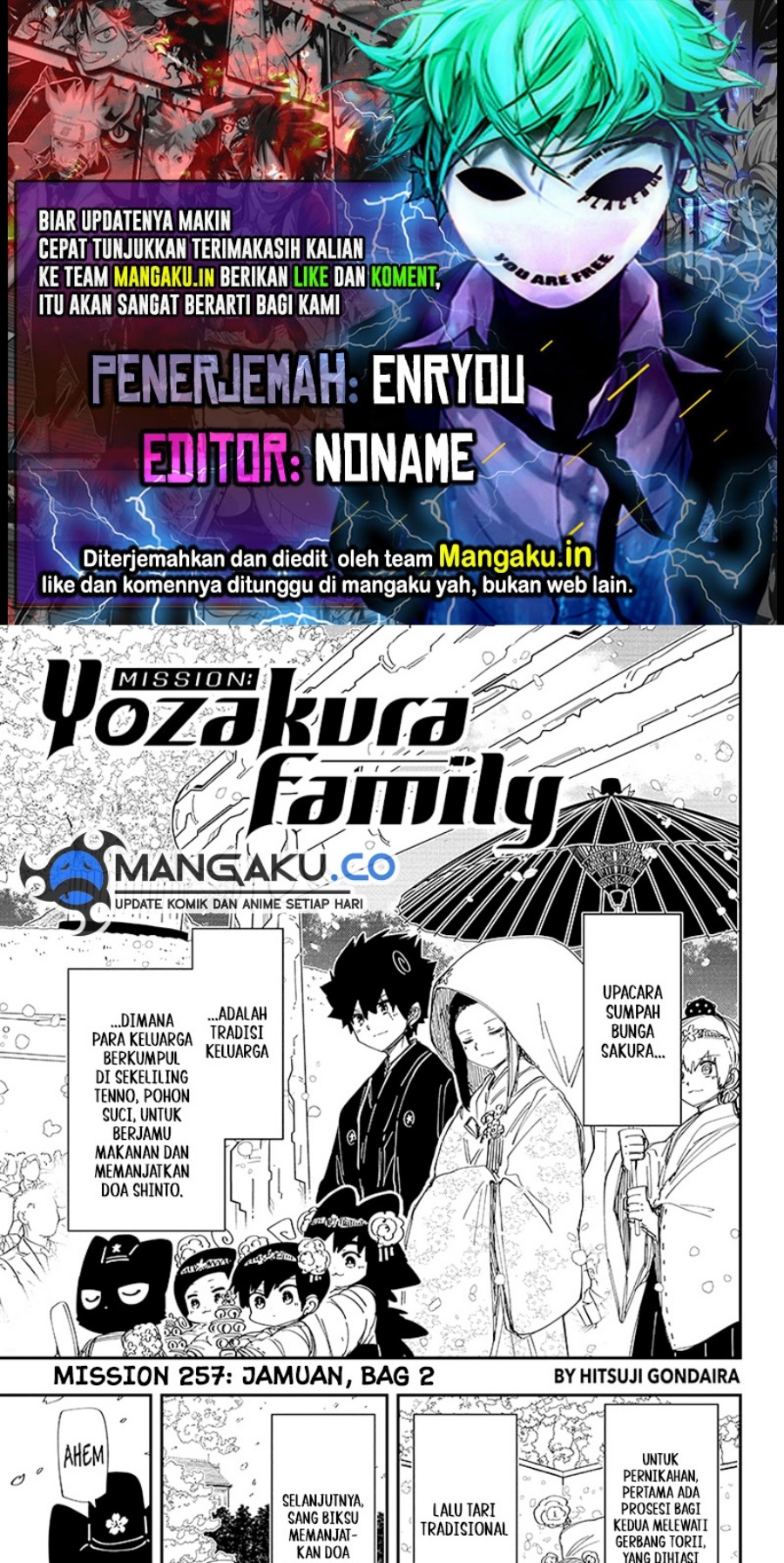 Mission: Yozakura Family chapter 257
