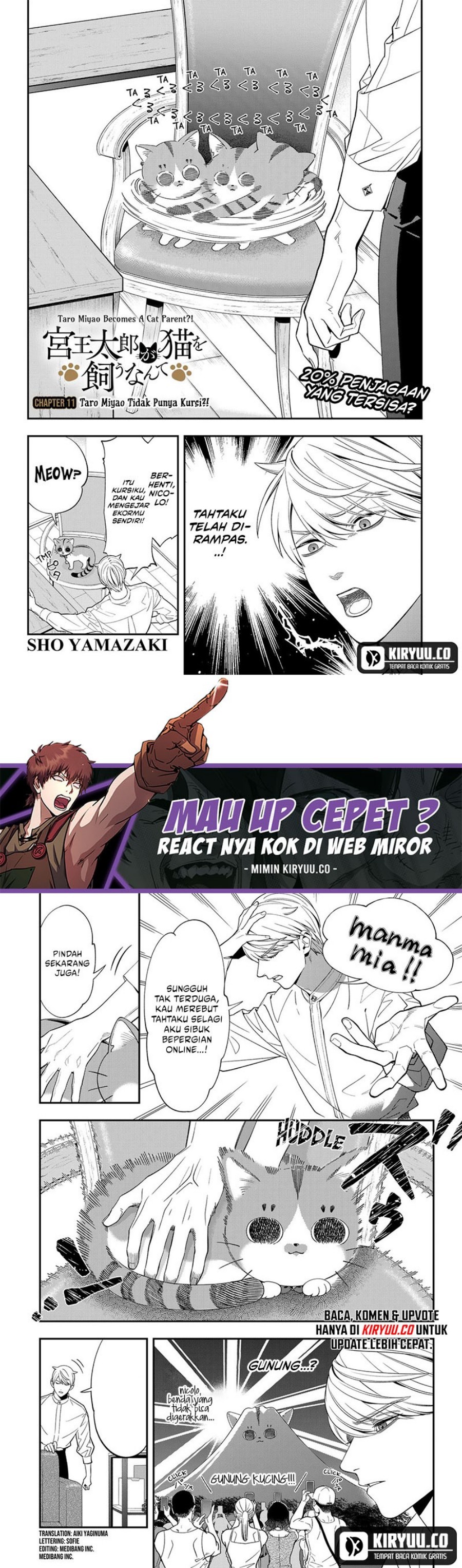 Miyaou Tarou ga Neko wo Kau Nante chapter 11