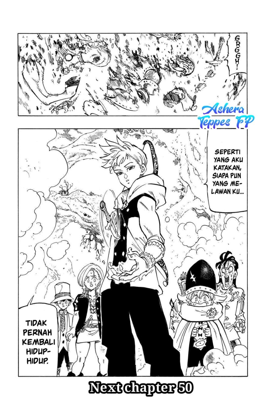 Mokushiroku no Yonkishi chapter 49