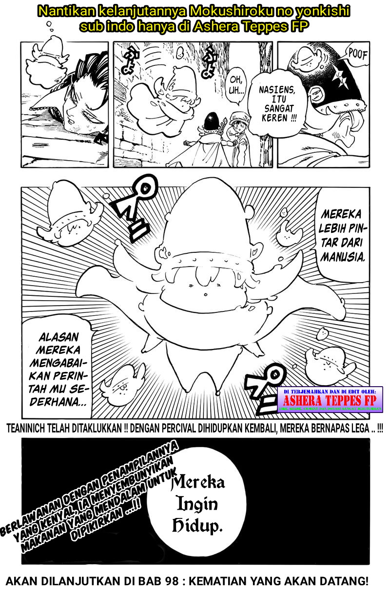 Mokushiroku no Yonkishi chapter 97