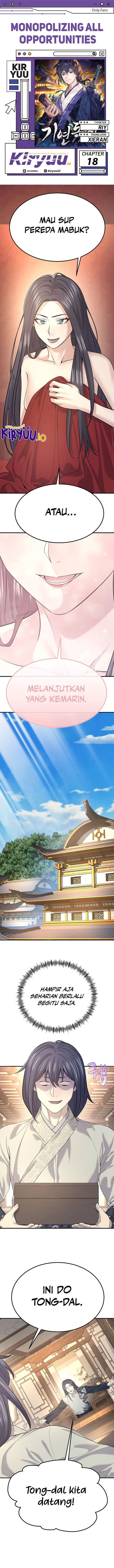 Monopolizing All Opportunities Chapter 18 Bahasa Indonesia