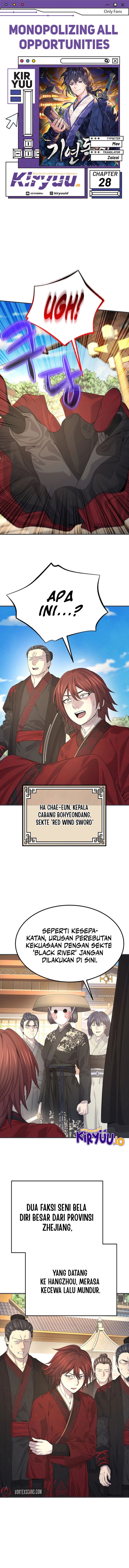 Monopolizing All Opportunities Chapter 28 Bahasa Indonesia