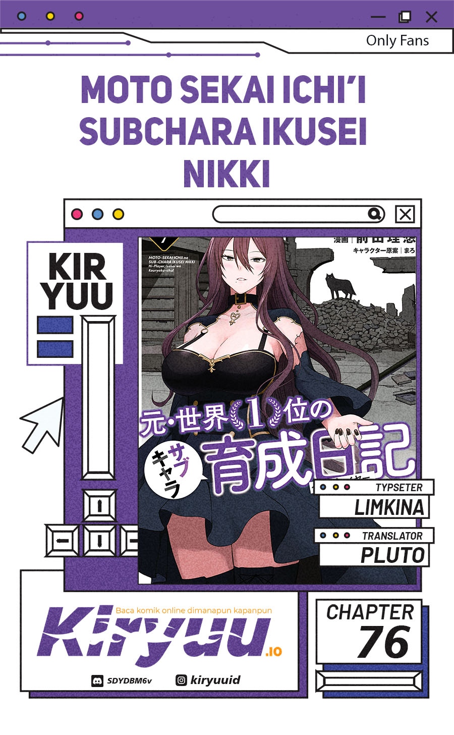 Moto Sekai Ichi’i Subchara Ikusei Nikki: Hai Player Isekai wo Kouryakuchuu! chapter 76