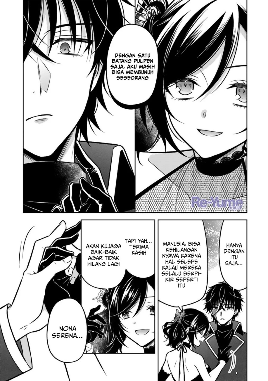 Moto Ansatsusha, Tensei shita Kizoku no Reijou ni narimashita. Chapter 28 Bahasa Indonesia
