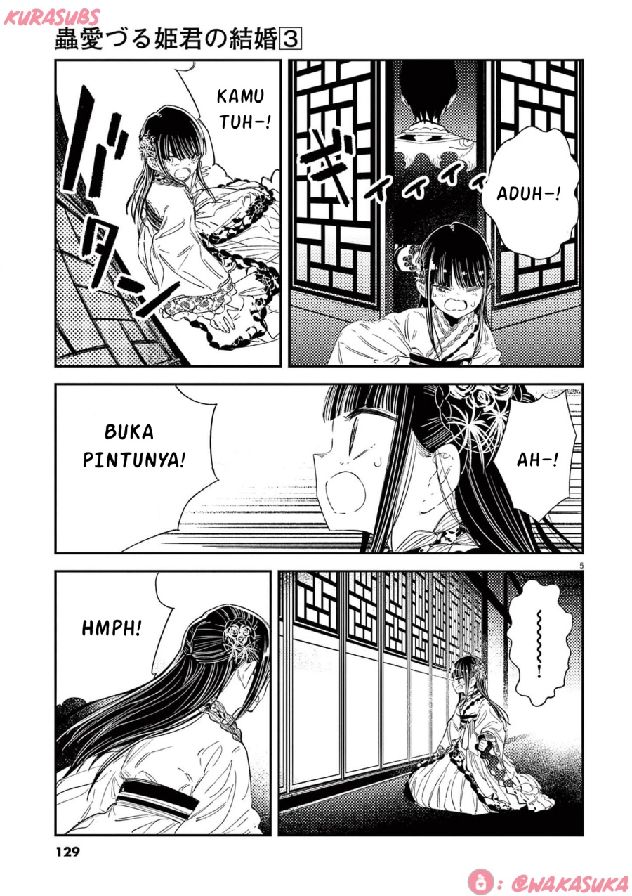 Mushi Mezuru Himegimi no Kekkon Chapter 22 Bahasa Indonesia